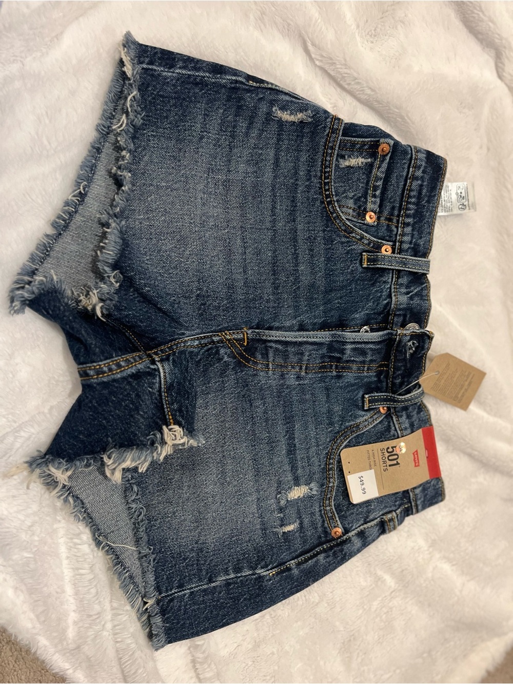 Levi's 501 Original Fit High Rise Women's Shorts Size 25